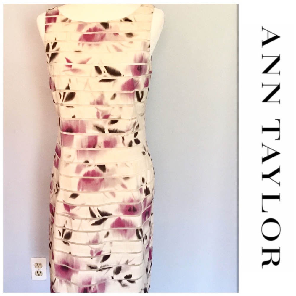 Ann Taylor floral sheath dress
